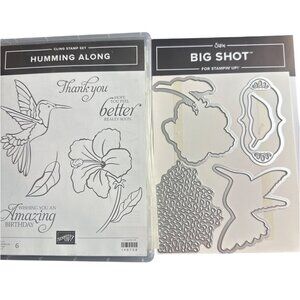 Stampin Up! Humming Along Cling Stamp Set & Sizzix Big Shot Dies